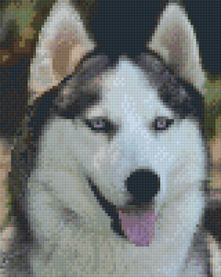 Husky Four [4] Baseplate PixelHobby Mini-mosaic Art Kit image 0